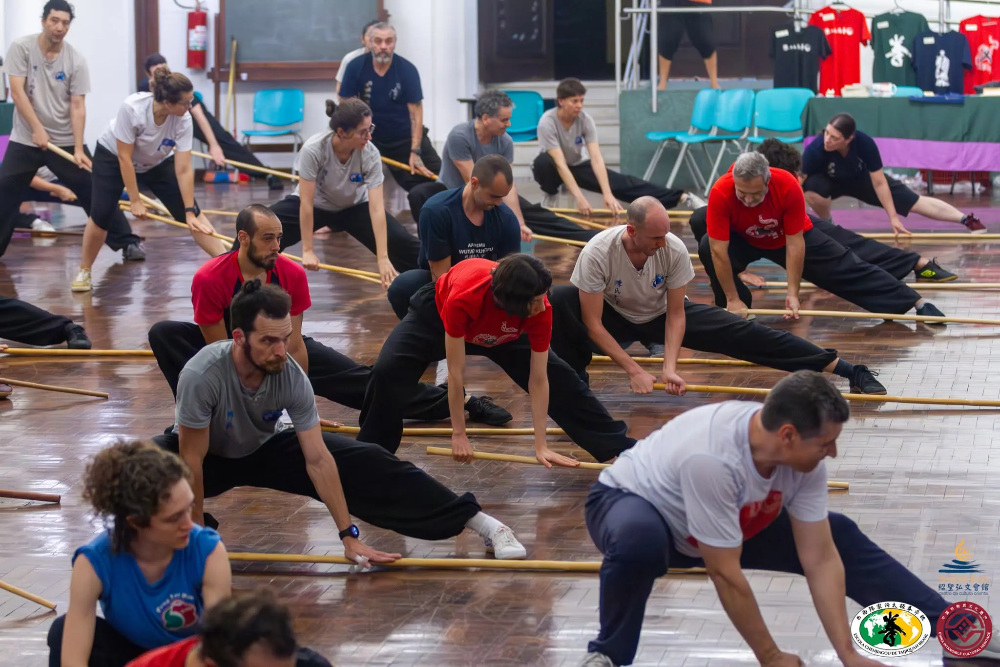Aula de Taijiquan do Núcleo Porto Alegre